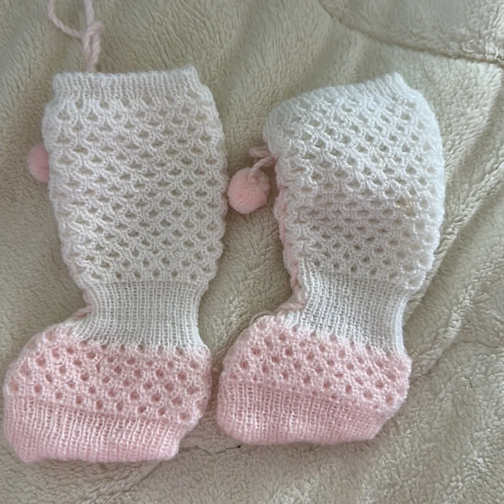 Newborn knitted cute girl socks shoes